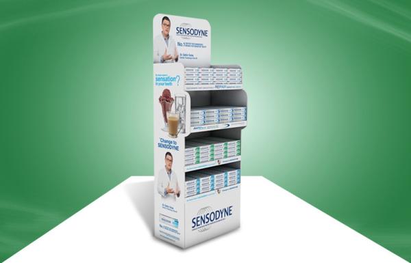 Cheap Four Shelf POP Cardboard Display Eco-friendly Material / Printing for sale