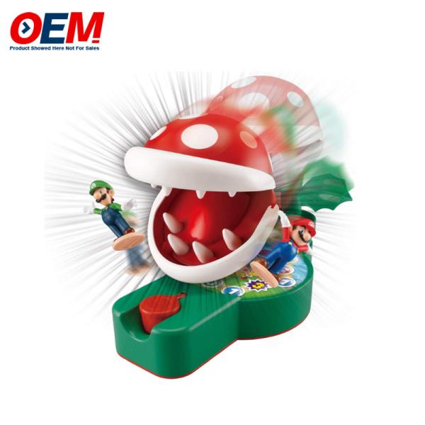 Cheap Games Teeth Super Mario Piranha Plant Escape Made Tabletop Action Game for Ages 4+ with 2 Collectible Super Mario Action Figures for sale