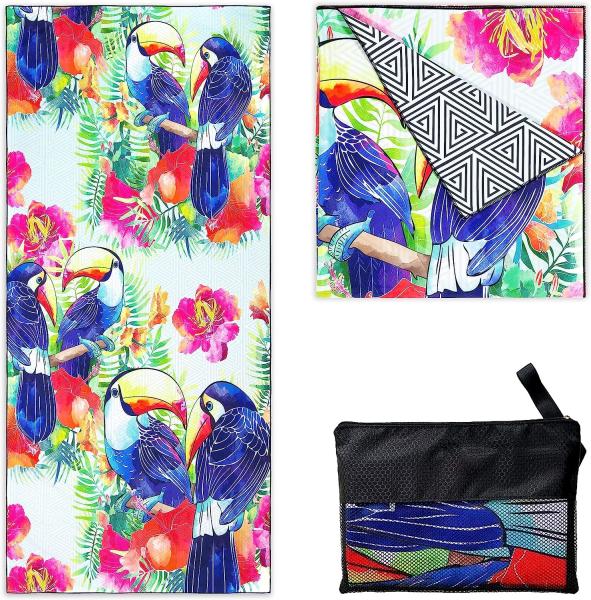 Cheap Custom Printing Wave Type Microfiber Beach Towel Fabric Factory Best Seller Wholesale for sale