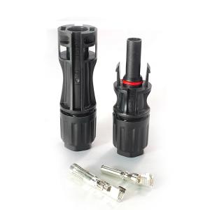 Female MC4 Solar PV Connector UL94-V0 Multiple Plugging / Unplugging Cycles