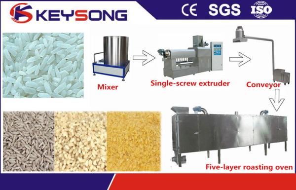 Cheap Fully Automatic Artificial Rice Making Machine High Efficiency Low Energy Consumption for sale
