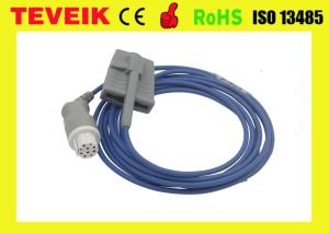 China Medical Accessory Datex adult silicone soft tip SpO2 sensor,10ft,Round 10pin on sale