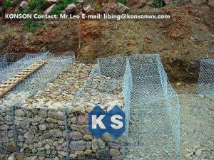 Best Hexagonal Wire Mesh Double Twisted Gabion Wall Baskets With ASTM A975-97 Standard wholesale