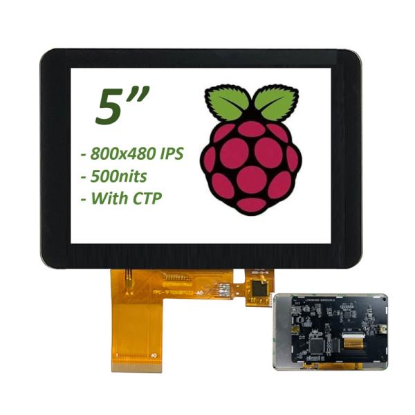 Cheap 5" Raspberry Pi Compatible HDMI TFT Touchscreen Display 800x480 IPS for sale
