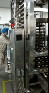 SS Semi Auto Bread Production Line Assembly Trolley Loader Unloader