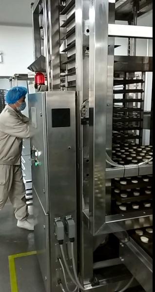 Cheap SS Semi Auto Bread Production Line Assembly Trolley Loader Unloader for sale