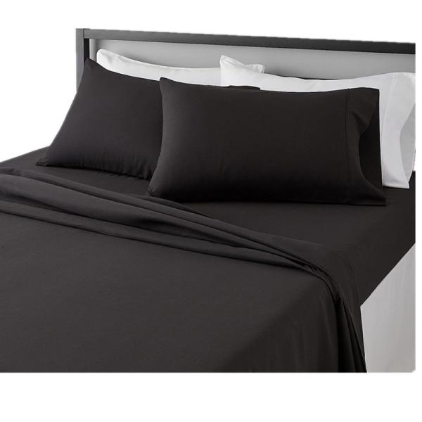 Cheap Sustainable Bedding Set Plain Craft Pillowcase Bed Sheet with Fitted Sheet and Bed Cover for sale