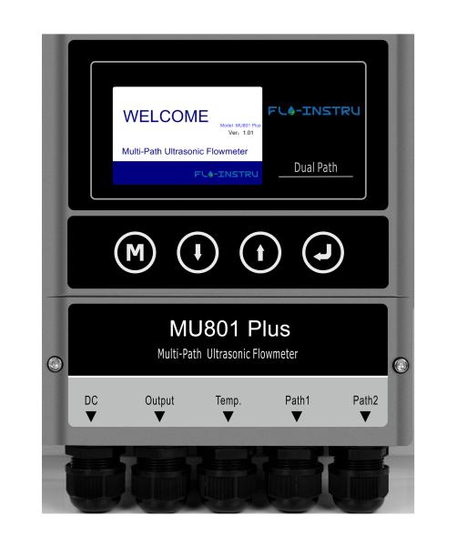 Cheap Clamp On Sensor Multi Channel Ultrasonic Flowmeter MU801 Plus for sale
