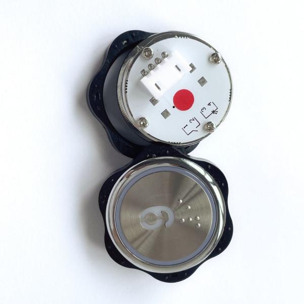 Cheap Smooth Operation Pressure 2.5-5N Round Elevator Push Button With 0.3-0.6mm Operation Distance for sale
