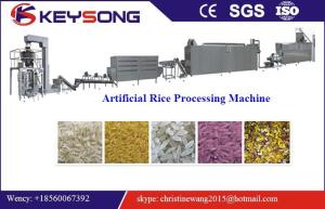 Puffed Artificial Rice Making Machine Double Screw Extruder Steady Performance