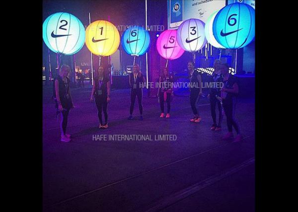 Cheap Free Switch RGB Inflatable Led Light , Tripod Stand Dimmable Inflatable Led Lantern for sale