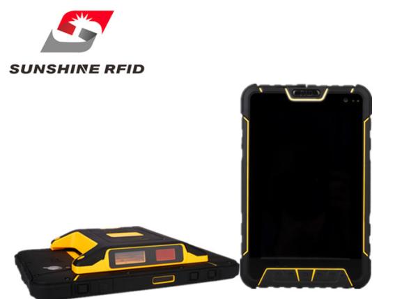 IP67 Android Tablet RFID Reader , Handheld RFID Reader Android With Fingerprint
