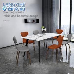 Rock Slab Minimalist Rectangular Marble Dining Table Nordic