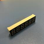 0.3" 6 Digit 7 Segment Led Display Small Size Super Red Common Cathode Polarity