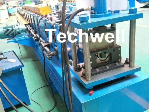 Cheap PPGI Half Round Gutter Roll Forming Machine For Making Rainwater Gutter & Box Gutter for sale