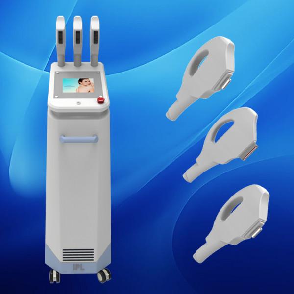 Cheap Vertical 3 handles ipl for permanent photo depilation, vascular removal for sale