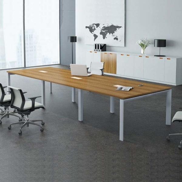 Cheap 6 Person Office Conference Table D1200mm Meeting Room Rectangular for sale