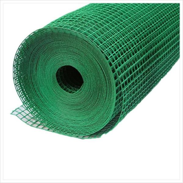 Cheap Green PVC Welded Wire Mesh Rolls 1/2" 2''X2'' Weld Mesh Wire Netting for sale