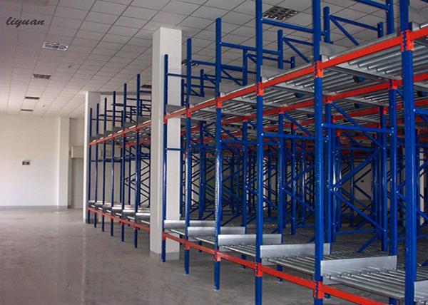 Cheap Flexible Flow Through Racking System , Gravity Warehouse Roller Racking Systems for sale