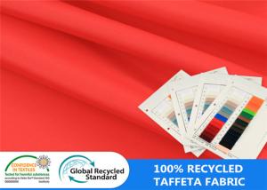 Taffeta Polyester Tear Proof Lining 210T Recycled Plastic Fabric