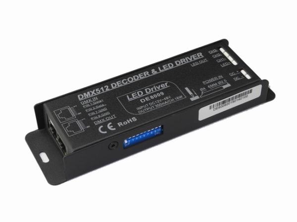 Cheap 3 Channel Constant Current LED DMX512 Decoder With Dipswitch Addressing for sale