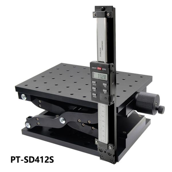 Cheap Large Stroke Optical Experiment Precision Manual Lifting Stage With Digital Calipers for sale