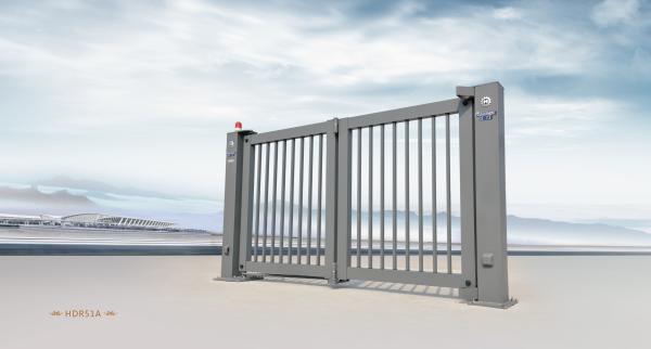 Cheap Motorized Collapsible School Automatic Swing Gate With Trackless Operation for sale