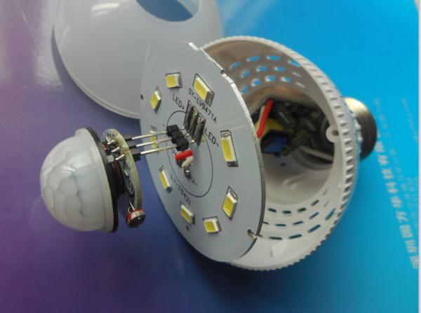 Cheap LED Intelligent Induction Lamp Sound Light Sensor Used In Corridor 110 Degrees for sale