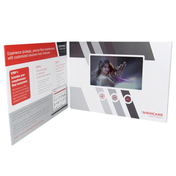 Cheap Multi Media LCD Video Brochure Card With Switch Buttons CE / RosH Certificated for sale