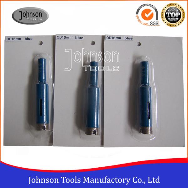 Cheap Masonry Drill Bit / OD16mm Diamond Core Drill Bits With 3 / 8" Shaft for sale