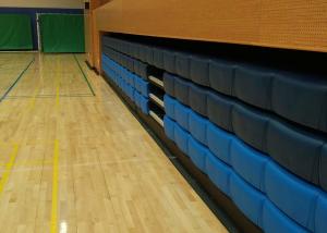 Recessed Modular Grandstands Seats Anti Slip Plywood With Removable End Rails