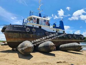 China Marine Inflatable Airbag Shipyards Ship Salvage Airbags 1.5 X 10m 8 Layers on sale