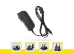 9V 1A Interchangeable Wall Mount Adapter With Polycarbonate Enclosure