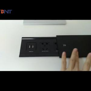 Best Worldwide popular multimedia table sliding power socket with usb charging wholesale