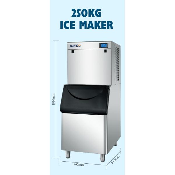 Full Automatic Ice Machine Air Cooling 250KG/24H Cube Ice Maker Machine