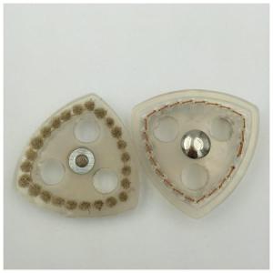 China 68mm Full Length Flour Mill Accessories Triangle Wool Cleaning Brush 25g - 30g Net Weight on sale