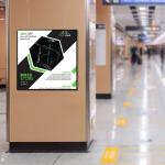 1:1 Square Display Screen LED With WIFI Network Android OS HDM1 Input For