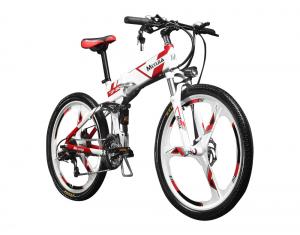 Best 26 inch Folding Mountain Electric Bike With Suspension and Shimano Derailleur wholesale