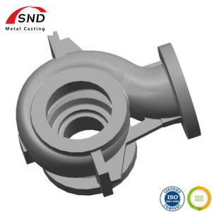 China Heavy Steel Castings Fabrication Big Pump Body Casting WC6 WC9 Material For Pump on sale