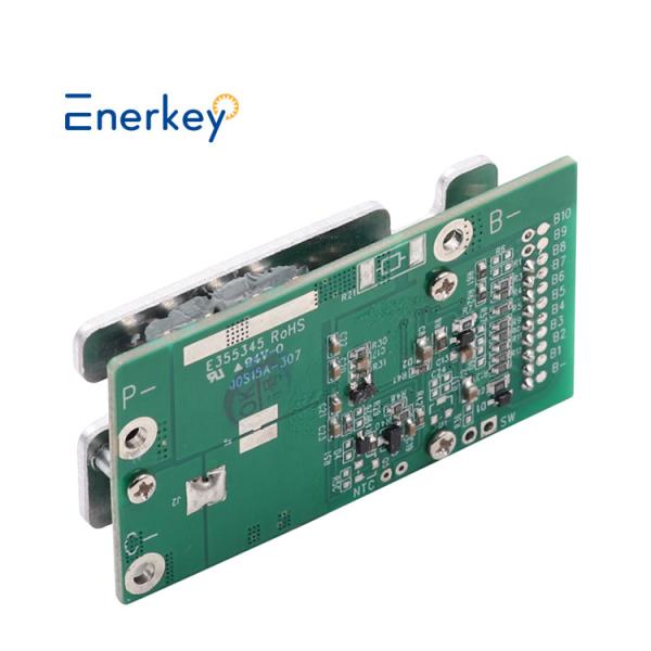 Cheap PCM Li-Ion / LiFePO4 Battery BMS 10S 36V 15A With Electronic Switch And Balancer for sale