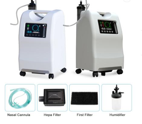Cheap Medical Dual Flow 10 Liter Portable Oxygen Concentrator With Voice Function for sale