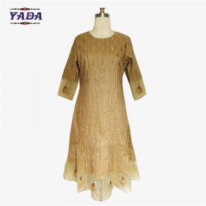 China Woman long western dance costume peacock style wholesale bulk women's slim fit retro dress with low price on sale