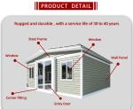 Customized Color 20ft Prefab Modular Expandable Container House with Siding and
