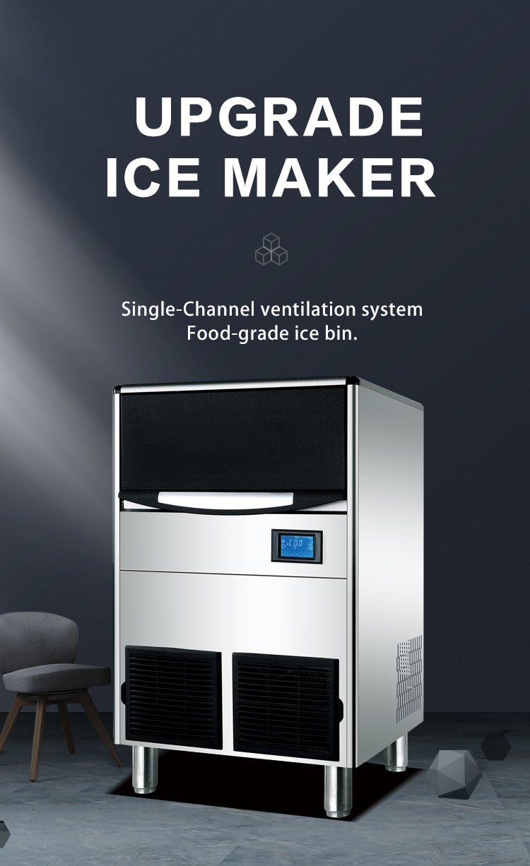 Commercial Cube Ice Maker 100kg/24h 110V-240V Undercounter Ice Making Machines