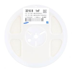 Best Multilayer Ceramic MLCC SMD Ceramic Capacitors 1206 1nF 10% 50V X7R CL31B102KBCNNNC wholesale