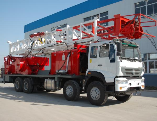 Cheap 600 m Truck Mounted Portable Water Drilling Machine BZC600CA With HOWO Chassis And 2300r / Min Engine for sale