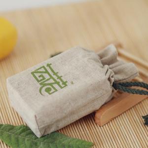 China Square base Personalize LOGO cotton linen bag drawstring pouch custom travel grains access on sale