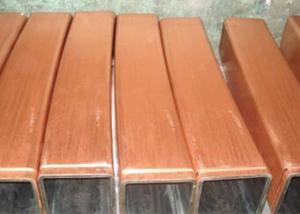 Best Square copper mould tube TP2 material for continuous casting machine wholesale