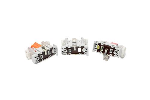 Cheap Telecom Drop Wire Subscriber Connector Simply Clamping on Guide Rail Inside Distribution Box for sale