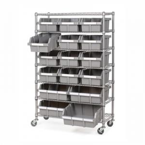 Best Restaurant Supplies Strorage Mobile Wire Utility Cart 7 Layer Adjustable Every Shelf Height wholesale